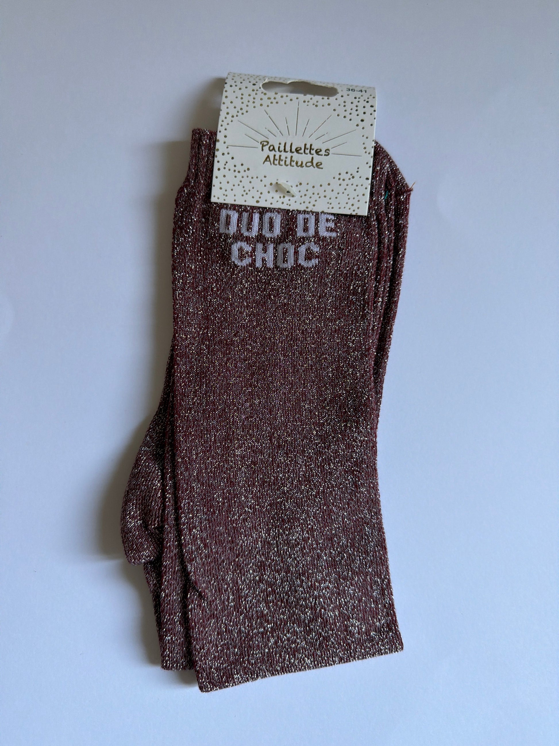 Chaussette pailletée équitation 36-41 DUO DE CHOC