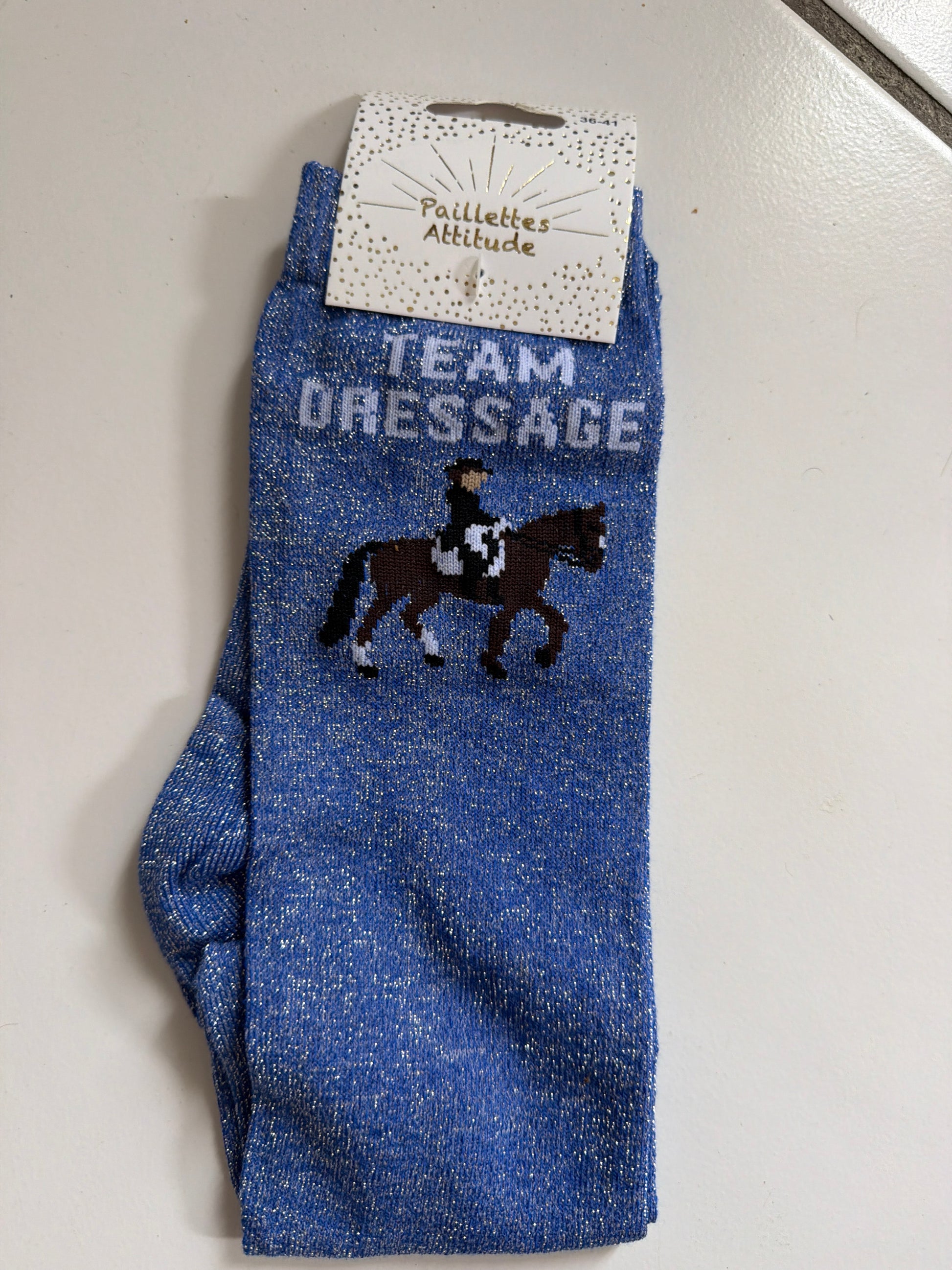 Chaussette pailletée équitation 36-41 TEAM DRESSAGE