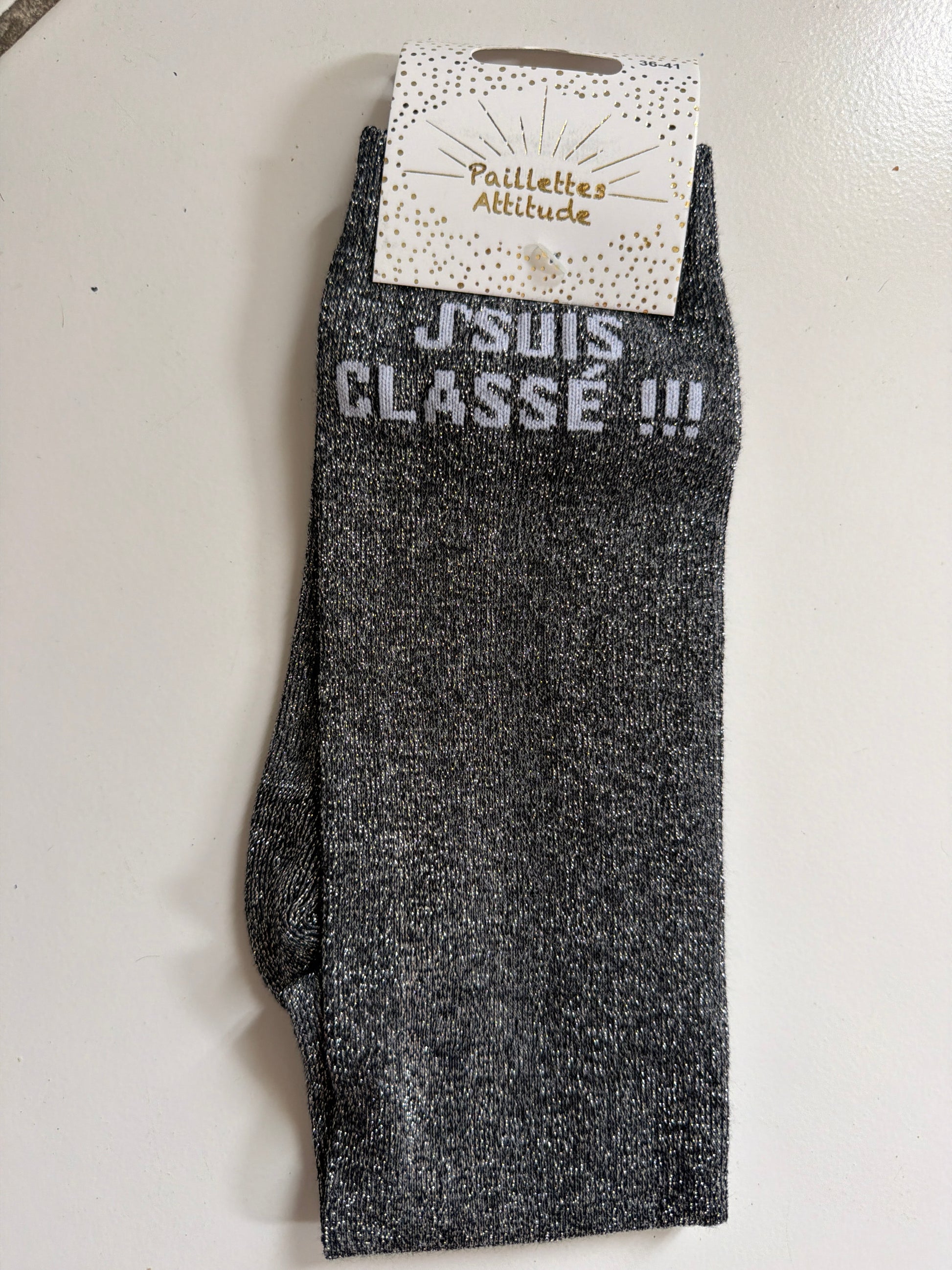 Chaussette pailletée équitation 36-41 J’SUIS CLASSÉ !!