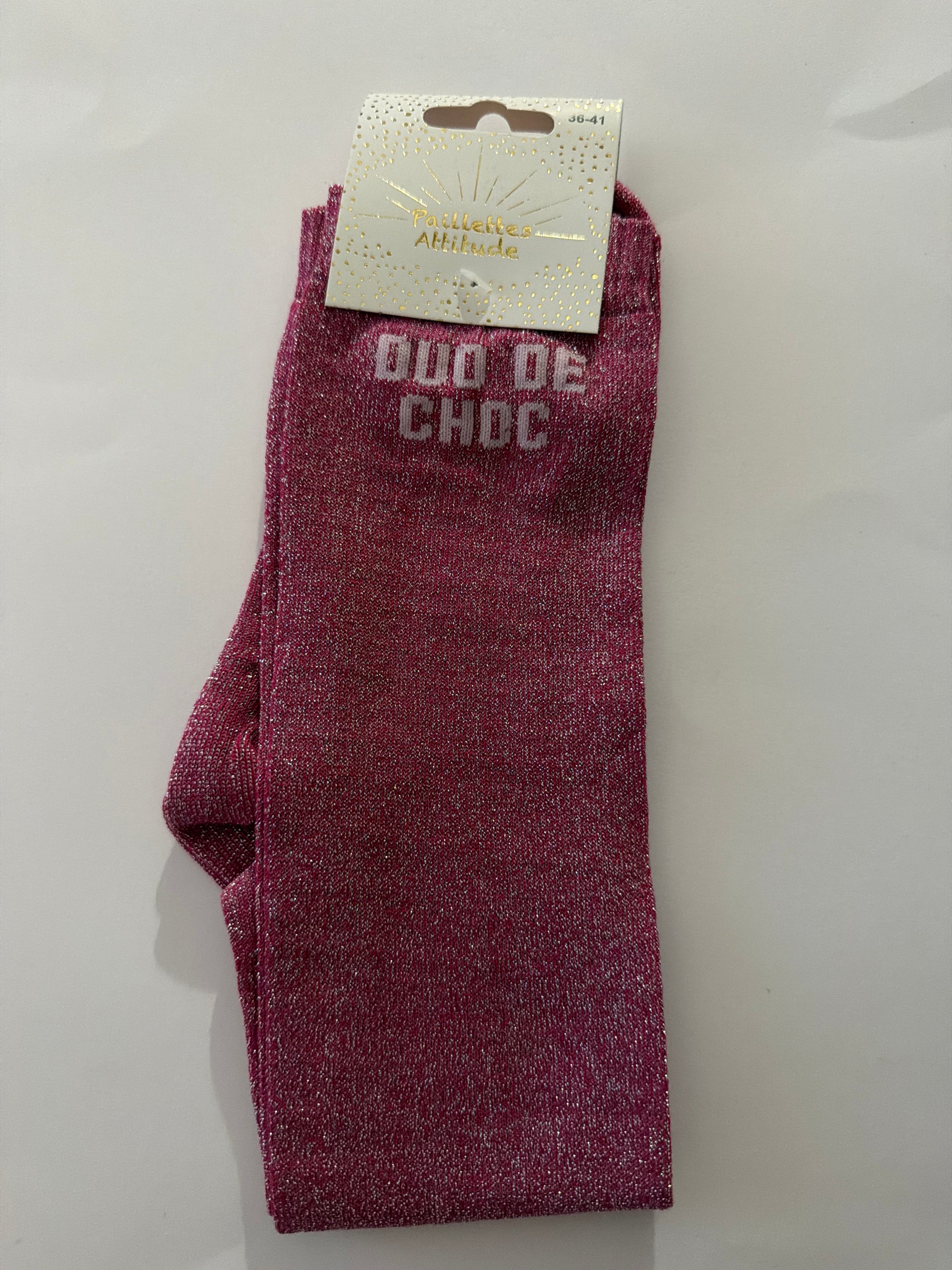 Chaussette pailletée équitation 36-41 DUO DE CHOC
