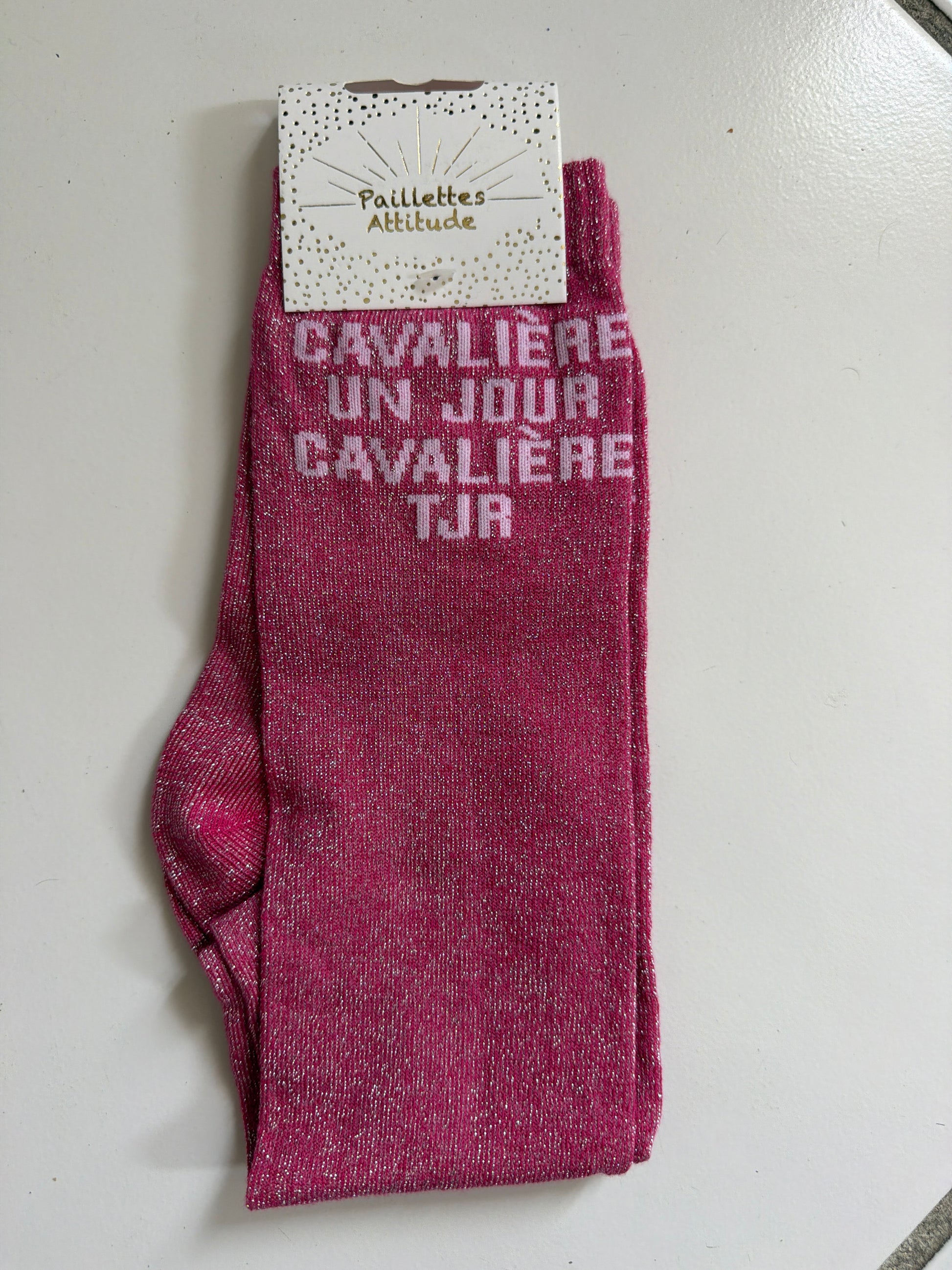 Chaussette pailletée équitation 36-41 CAVALIÈRE UN JOUR CAVALIÈRE TJR