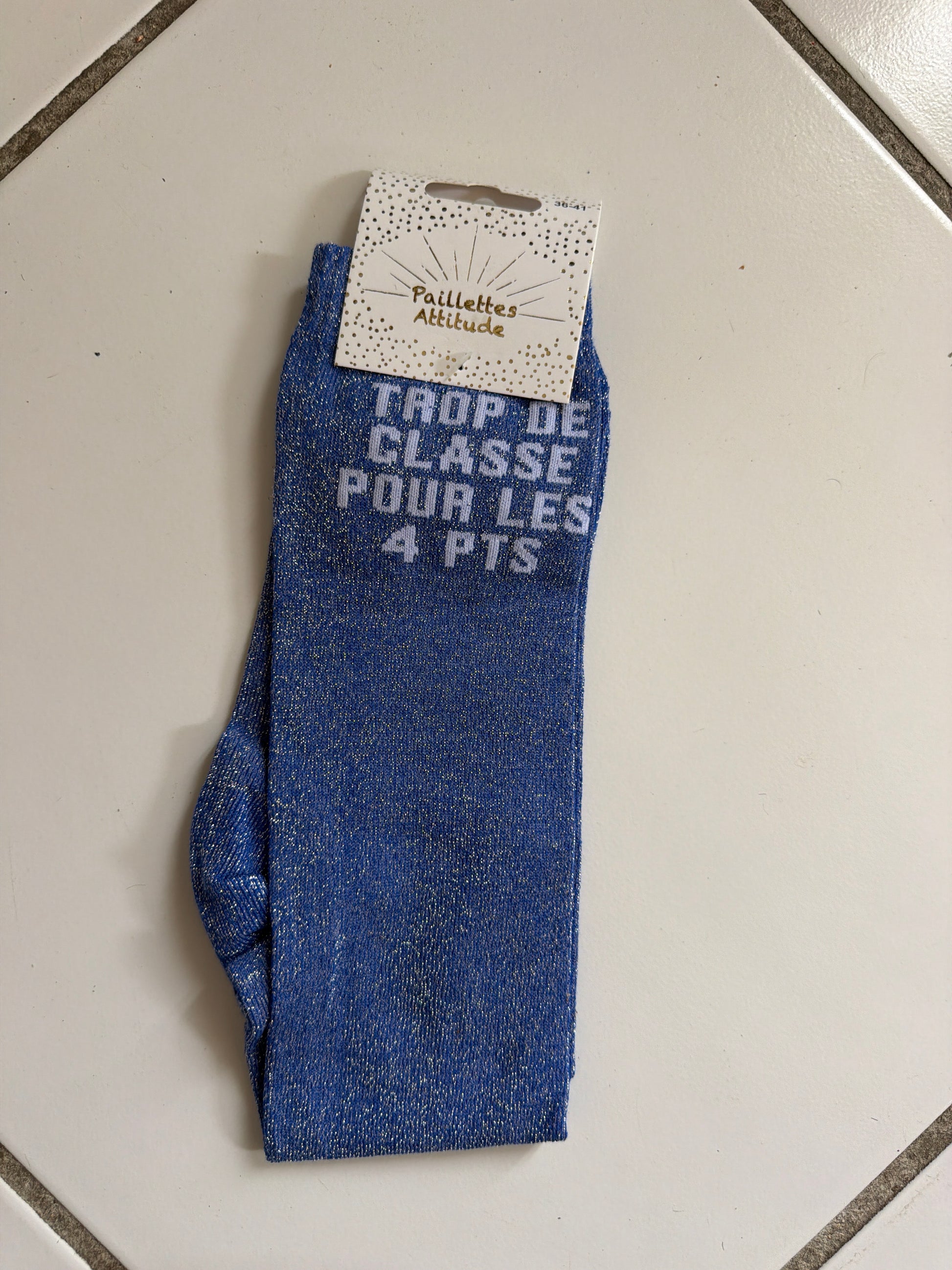 Chaussette pailletée équitation 36-41 TROP DE CLASSE POUR LES 4 PTS