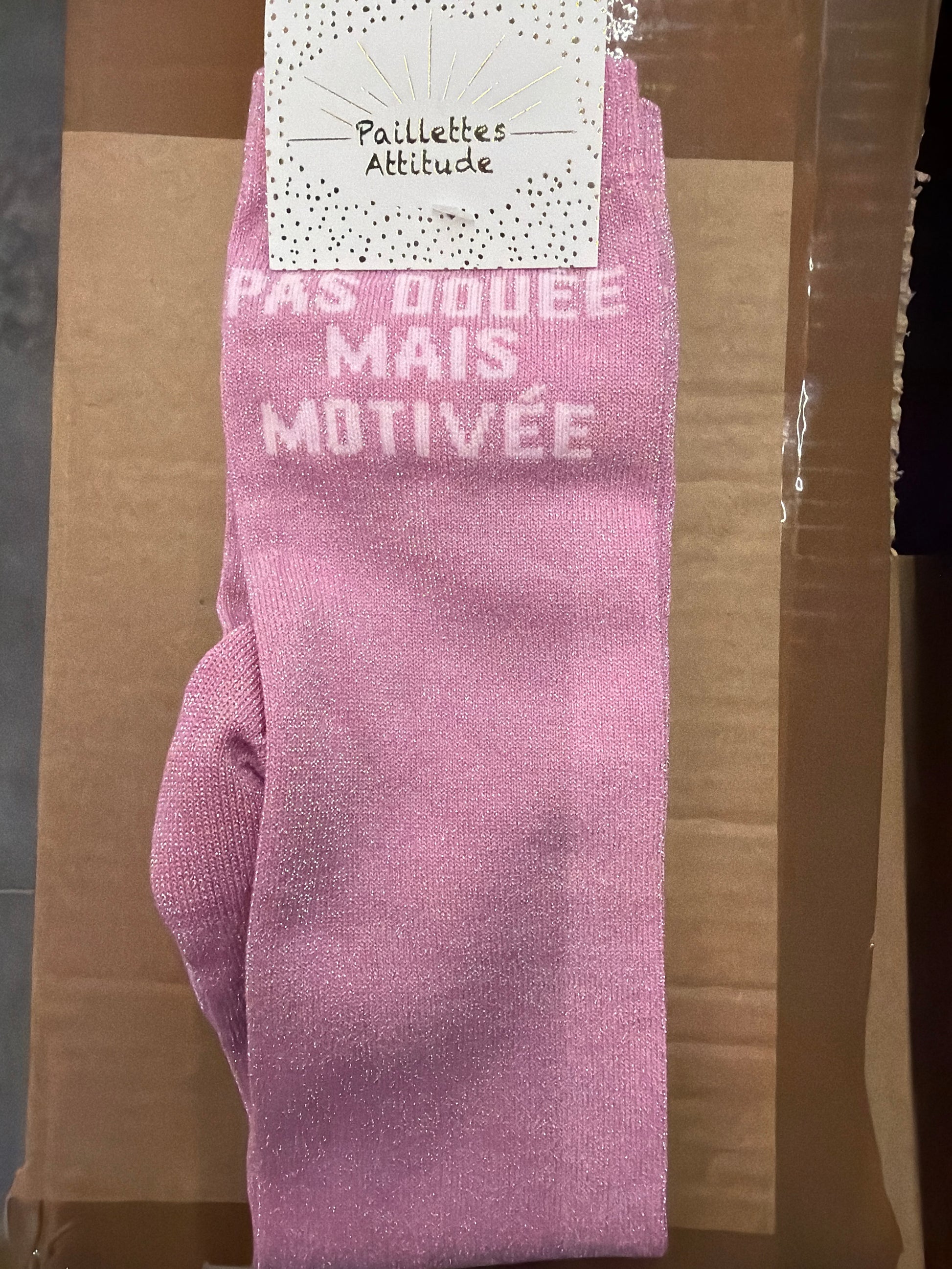 Chaussette équitation pailletée 36-41 PAS DOUÉE MAIS MOTIVÉE