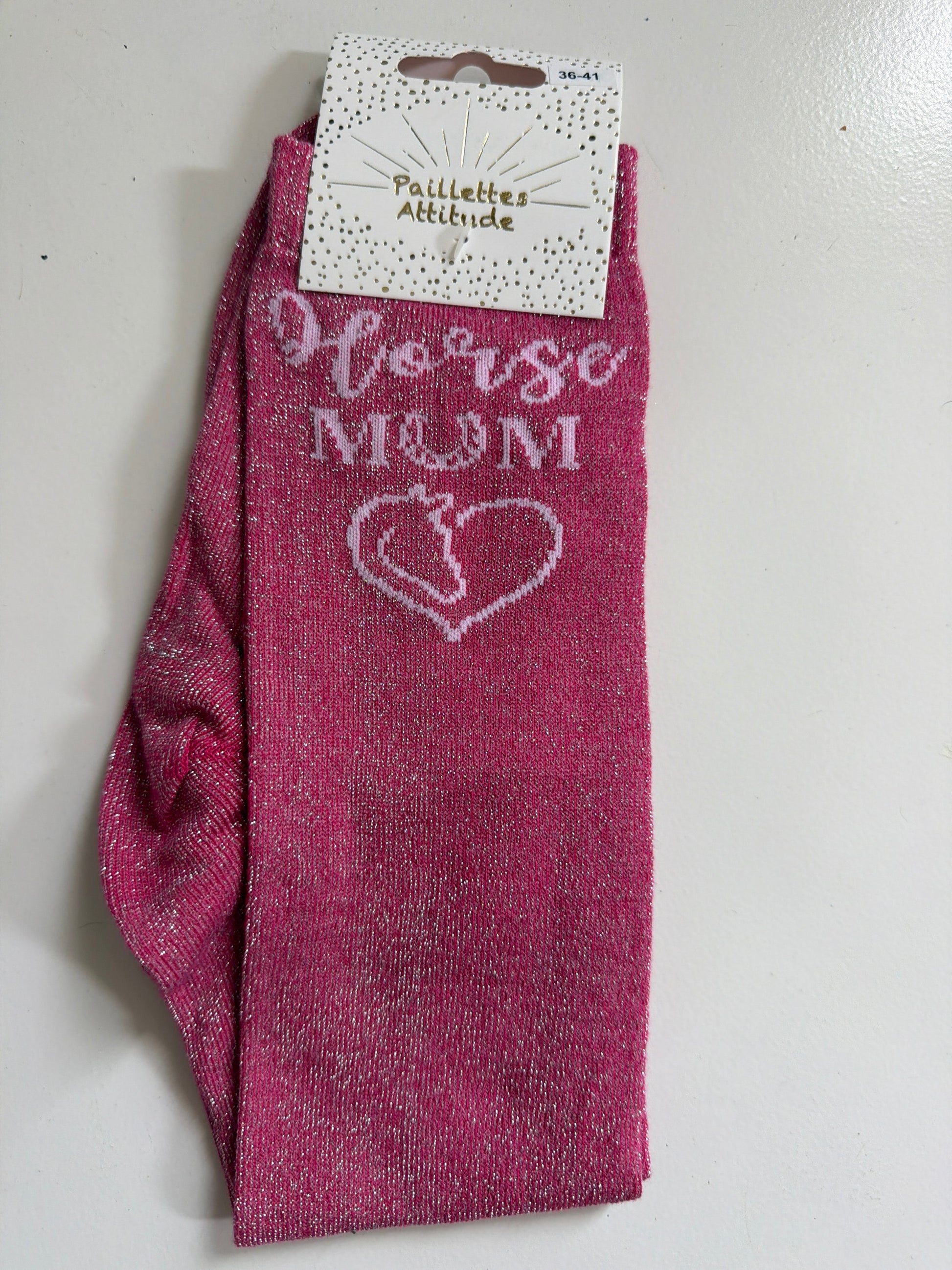 Chaussette pailletée équitation 36-41 HORSE MUM