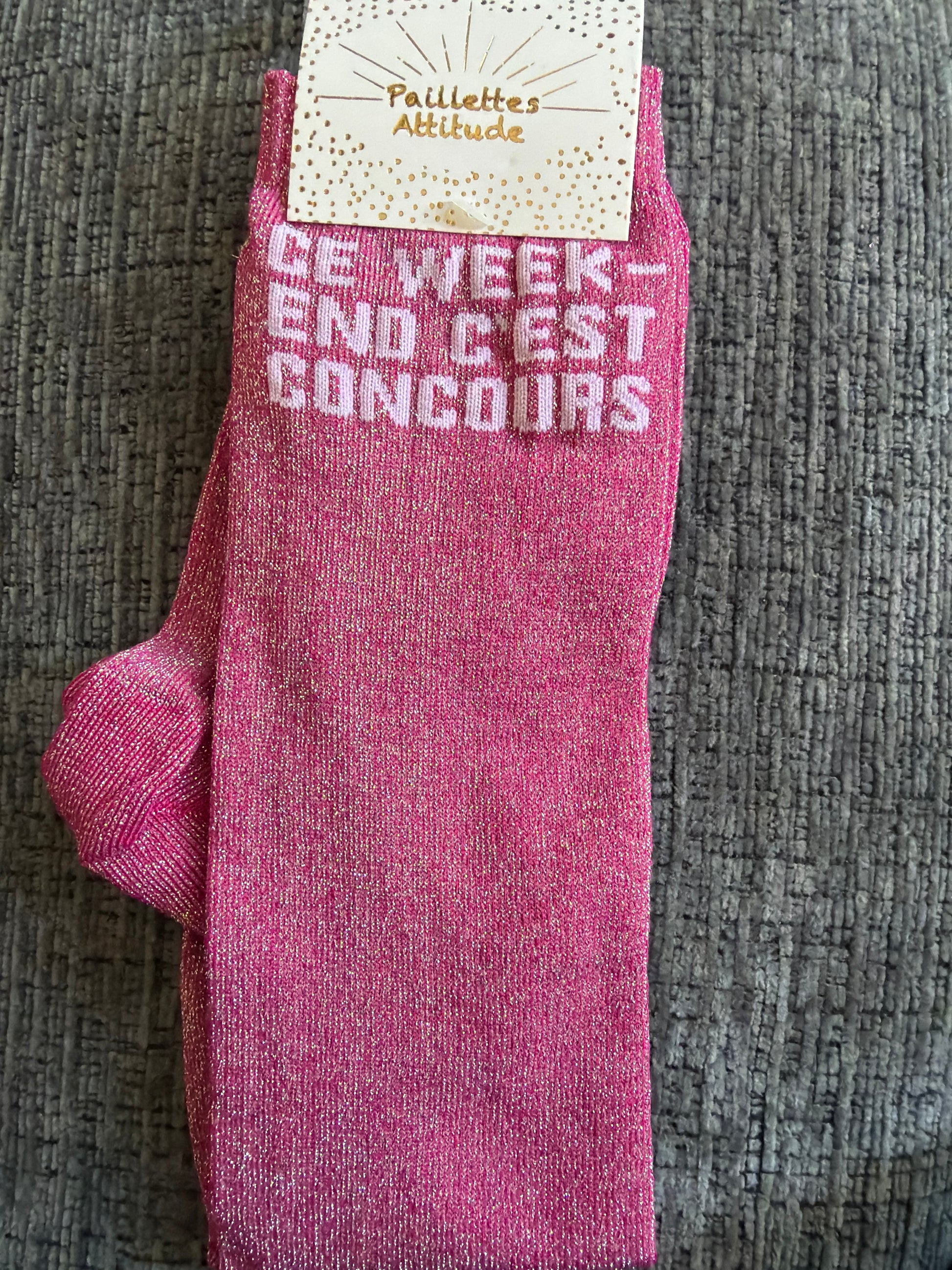 Chaussette équitation pailletée 36-41 CE WEEK-END C’EST CONCOURS
