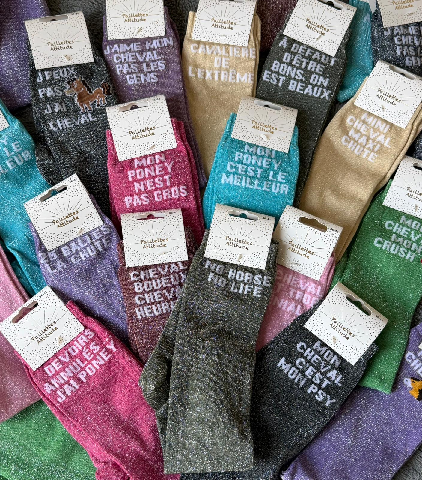 Précommande Panaché 80 paires d'équitations à paillettes